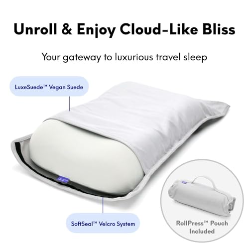 Cushion Lab Travel Deep Sleep Pillow (Light Grey)