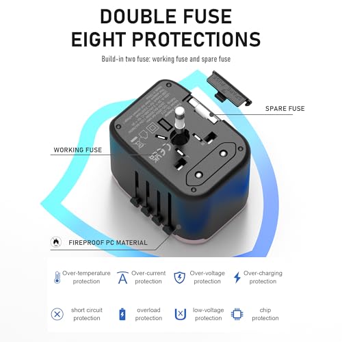 Universal Travel Adapter (Rose Gold)