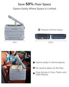 Expandable Large Checked Luggage (Grey / 28 Inch EXT)