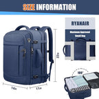 55L Travel Backpack (Blue / 18.4 inch (22"x14"x10"))