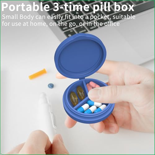 2 Pack Small Pill Box (Purple+blue)
