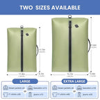TPU Vacuum Bag for Travel (Olive Green / Large)
