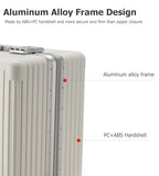 PC Hardside Carry On Luggage (A1-Ivory White (zipperless closure) / 22.5")