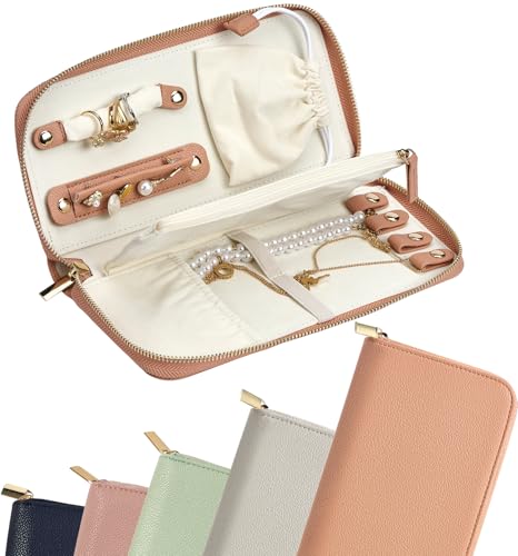Travel Jewelry Organizer Case (Large Orange)