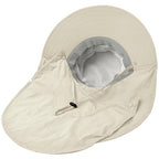 Sun Hat for Men Women with Neck Flap (6 3/4-6 7/8 / 1pack-style2-beige White (With Face Cover))