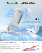 3-in-1 for Magsafe Charging Station, Foldable Travel Charger Stand for Apple, Wireless Magnetic Charging Dock for Multiple Devices iPhone 17 16 15 14 13 12 Series/Apple Watch/Airpods (White)