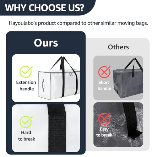 Moving Bags Heavy Duty Extra Large (White / 12 Pack)