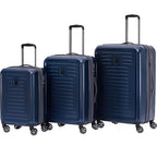Rails 3 Piece Luggage Set with 360° Spinner Wheels (Carbon Blue / 3-Piece Set)