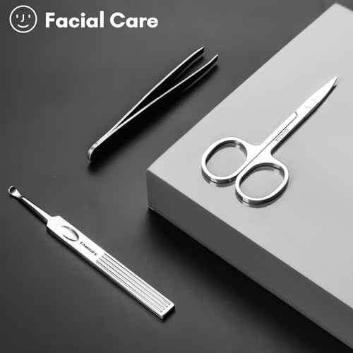 Stainless Steel Manicure Set 11 (Brown)