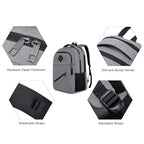 Backpack School Backpacks for Teen Boys & Girls (Grey / 17.3 Inch)