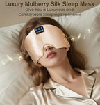 Luxurious Silk Soft Sleep Mask (Champagne Gold)