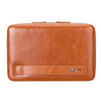 Medicine Handmade Leather Cable Organizer Bag (Tan)