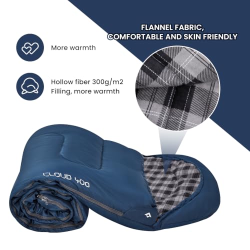 Sleeping Bag for Adults (AZURE / Left Zip)
