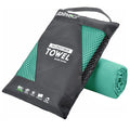 Microfiber Towel Quick Dry Camping & Travel & Gym Towel. Compact (Apple Green / 24.00" x 12.00")