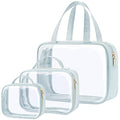 Clear Makeup Bag Travel (05 Grayish Blue / Full Vacation (Mixed Sizes))