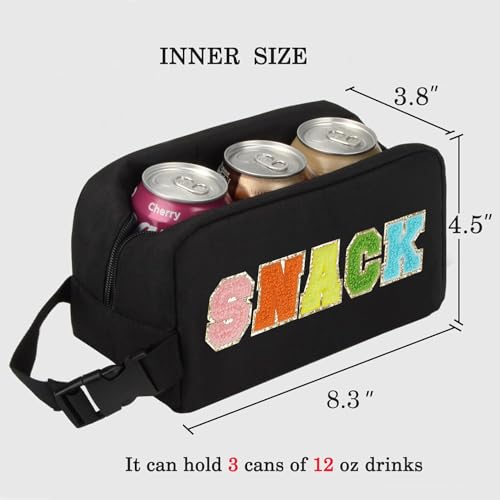 Freezable Snack Bag (Black-snack)