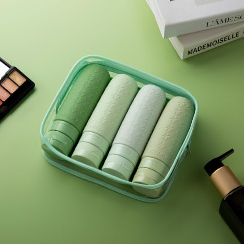 Travel Bottles for Toiletries (Green / 3 Ounces)