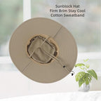 UPF50+ Mens Sun Hat Wide Brim Fishing Hat Foldable Large Brim UV Protection Sun Hat for Men Women Beach Gardening (One Size / Khaki)