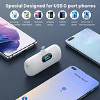 2 Pack]Portable Charger Power Bank for iPhone 17 (A-black+white)