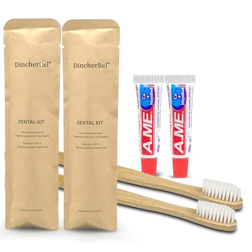 Bamboo Toothbrushes Kit Bulk (100 Pack(Bamboo))