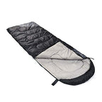 Sleeping Bags for Adults Kids Boys Girls Backpacking Hiking Camping Microfiber Liner (Black Grey)