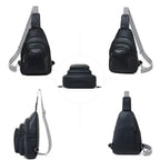 10L Crossbody Sling Bag for Women Men Anti Theft Cross Body Fanny Pack Belt Bag Purse Gifts for Women Faux Leather (10L / 10l-black)