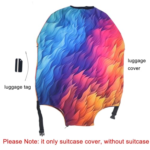 Thicker Travel Luggage Covers with Luggage Tag For Suitcase Tsa Approved (F2484 / S)
