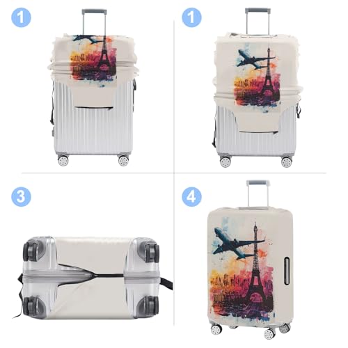 Tower Luggage Cover Washable Suitcase Protector Anti (Tower-2 / S(20-22inch suitcase))