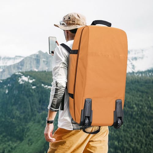 32 Inch Rolling Duffle Bag (Brown / Upgraded Oxford)