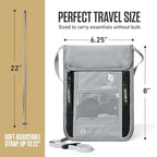 Travel Neck Wallet (One Size / Silver)