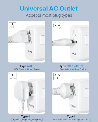 Universal Travel Adapter (70W White)