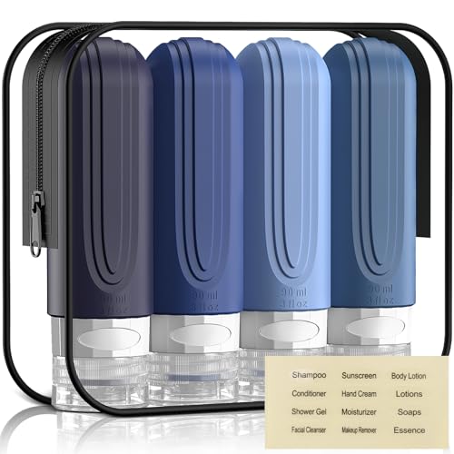 Travel Bottles for Toiletries (BLUE)