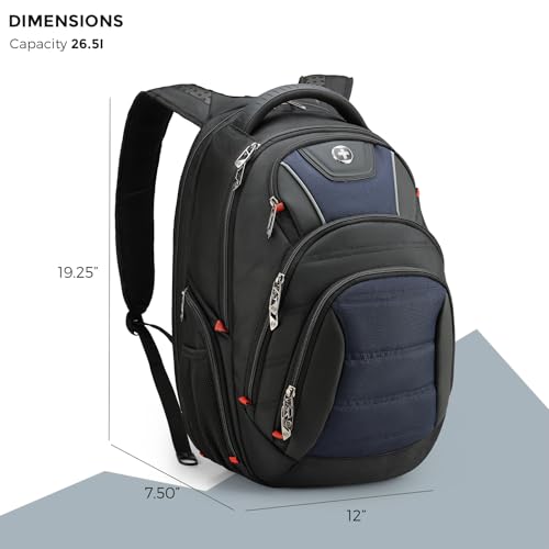 Design Men's Laptop Backpack for Women (Black/Blue)