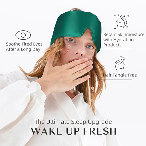 Silk Sleep Mask for Women and Men (Green)