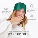 Silk Sleep Mask for Women and Men (Green)