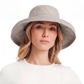 UVCoolix Women's UPF 50+ Wide Brim Cooling Sun Hat (Medium-Large / Grey)