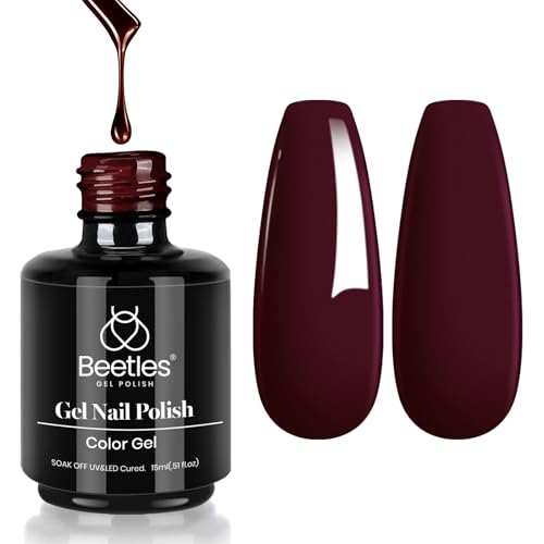 Beetles Red Gel Polish (C - Creme Red | Merlot Wine)