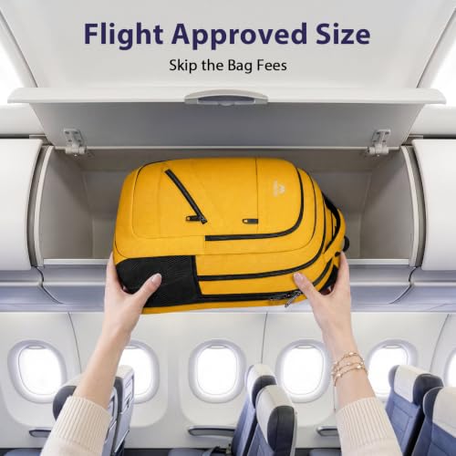 Yellow Backpack for Women (Yellow / 17 Inch)