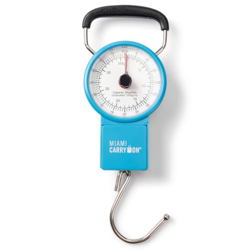 Mechanical Luggage Scale with Tape Measure (Blue)