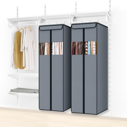 Garment Bags for Hanging Clothes Garment Covers 54 in (Grey / 54"-1 Pack)