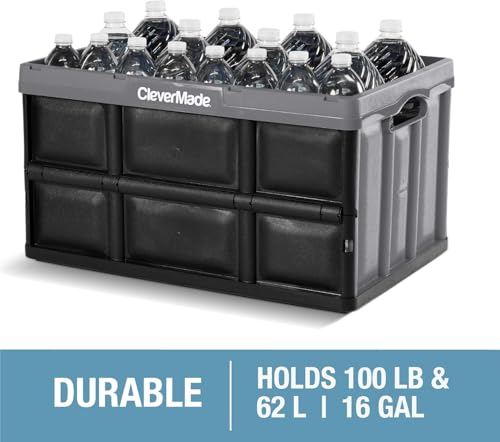 Collapsible Storage Bins (Obsidian / 62l - 3 Pack)