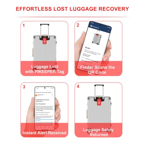 2 Pack Smart QR Code Luggage Tag (Red)