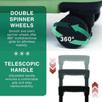 3 Piece Luggage Sets (3 Piece Set (20"/24") / Sage Green)