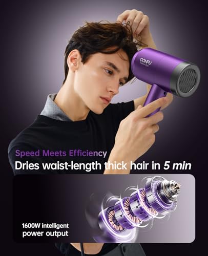 Hair Dryer with Diffuser (Purple)
