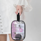Personalized Clear Makeup Bag with Name (Lavender Purple)