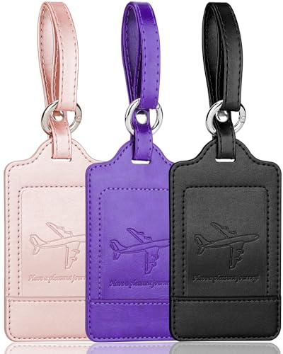 Leather Luggage Tags for Suitcases (Mix 01)