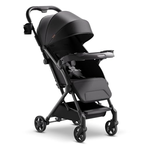 Lithe V2 Lightweight Travel Stroller Snack Tray Included (Black)