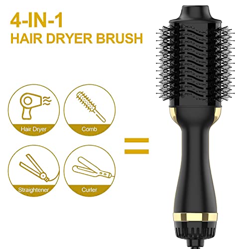 Hair Dryer Brush (Black Gold)