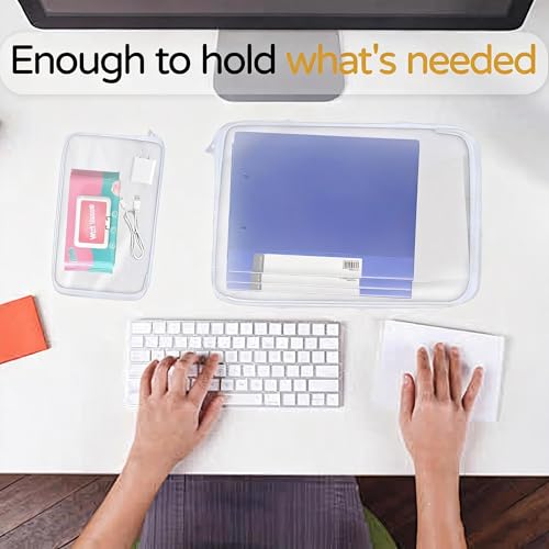 3PCS Clear Hard Plastic Zipper Case (3PCS-S)