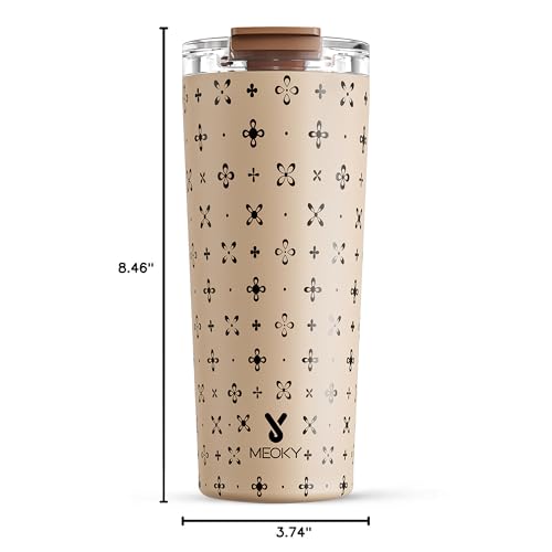 24 oz Insulated Travel Coffee Mug (Mocha Cross / 24 Ounces)